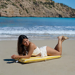 Flamingueo Chaise de Plage Polyester Pliable Giallo pas cher