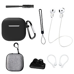 INF Ensemble de huit pièces pour AirPods 4e génération en noir