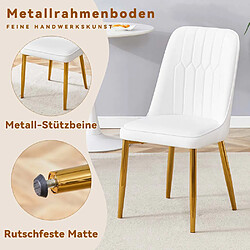 Avis Pugsdrly Chaises - Lot de 2 - Dossier haut - Pieds en méta