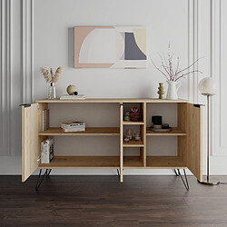 Avis Hanah Home Buffet en bois [ ]Clara[ ] - 142 x 36 x 83 cm - Beige