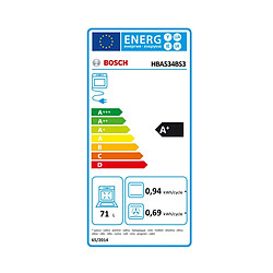 Four intégrable multifonction 71l 60cm ecoclean hydrolyse - HBA534BS3 - Ser4 - BOSCH