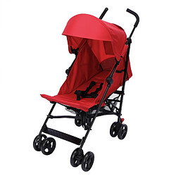 Poussette sport légère S120 BUF BOOF rouge 0-36 mois ,dossier inclinable à 180 degrés