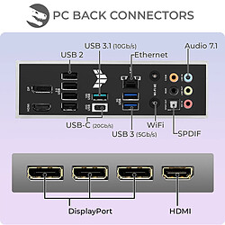Acheter Sedatech PC Gamer, Intel i5-12400F, RX 9070 XT, 32Go DDR5, 2To SSD, Win 11