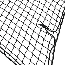 Avis vidaXL Filet pour remorque avec corde élastique noir 3,5x2,5 m PP