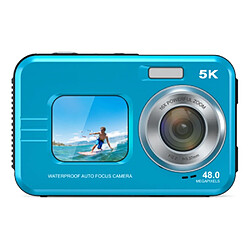 Avis INF Appareil Photo Numérique 4K Étanche avec Carte TF 32G - Capturez Vos Aventures! Blue