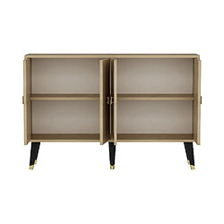 Acheter Mes Buffet 4 portes 120x30x80 cm décor chêne et noir