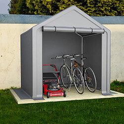 modfu Abri de rangement vélo et jardin 190 x 170 x 200 cm acier gris foncé