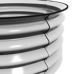 modfu Lot de 2 bacs potagers surélevés en métal argenté 60 x 30 cm