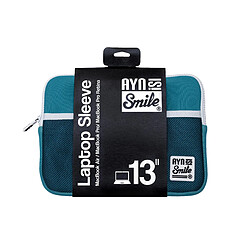 Smile housse ordinateur tablette 13 14 pouces Fitness Turquoise néoprène