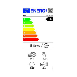 Lave-vaisselle 60cm 14 couverts 42db tout intégrable - S177ECX17E - N70 - NEFF