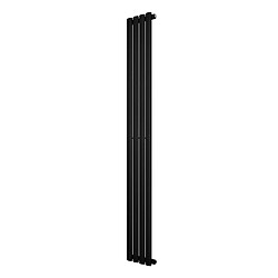 Monstershop Radiateur Ovale à 1 Panneau 1800 x 240 mm en Acier Noir Horizontale