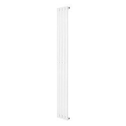 Monstershop Radiateur Ovale à 1 Panneau 1800 x 240 mm en Acier Blanc Horizontale