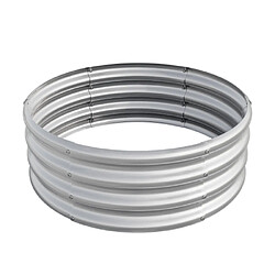 modfu Carré potager surélevé en acier galvanisé 45,7 x 45,7 x 30,5 cm argent