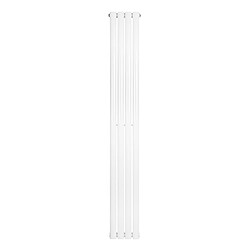 Monstershop Radiateur Ovale à 1 Panneau 1800 x 240 mm en Acier Blanc Horizontale