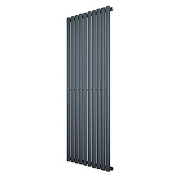 Monstershop Radiateur Ovale à 1 Panneau 1600 x 600 mm en Acier Gris Anthracite Horizontale