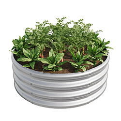 Acheter modfu Carré potager surélevé en acier galvanisé 45,7 x 45,7 x 30,5 cm argent