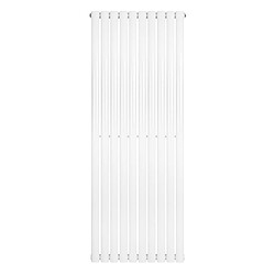 Monstershop Radiateur Ovale à 1 Panneau 1600 x 600 mm en Acier Blanc Horizontale