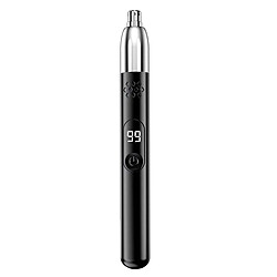 Avizar Tondeuse 3W pour Poils de Nez Rechargeable USB Compacte avec Écran Digital Noir