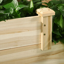 Acheter modfu Carré potager surélevée 3 niveaux en bois de sapin naturel 108 x 88 x 36 cm