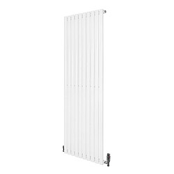 Monstershop Radiateur Ovale 1 Panneau & Vannes 1600 x 600 mm en Acier Blanc Horizontale