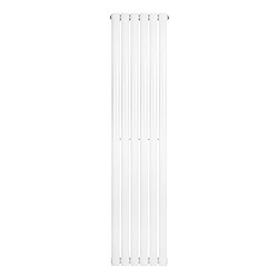 Monstershop Radiateur Ovale à 1 Panneau 1600 x 360 mm en Acier Blanc Horizontale