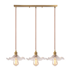 Plafonnier 3 Spots Hofstein – Vintage Industriel Zinc/marron, Lampe Couloir