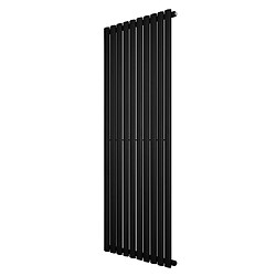 Monstershop Radiateur Ovale à 1 Panneau 1600 x 600 mm en Acier Noir Horizontale