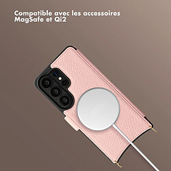 Acheter Selencia Étui Riva avec MagSafe et cordon de téléphone pour Samsung Galaxy S26 Ultra - Old Pink