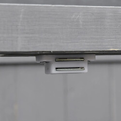 modfu Armoire de jardin en sapin gris 2 portes 2 étagères 74 x 43 x 88 cm pas cher