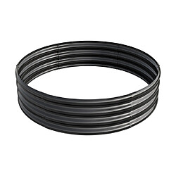 modfu Carré potager surélevé rond en acier galvanisé noir 61 x 61 x 30,5 cm