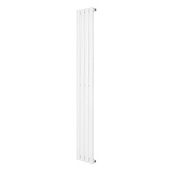 Monstershop Radiateur Ovale à 1 Panneau 1600 x 240 mm en Acier Blanc Horizontale