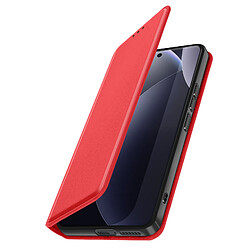 Avizar Étui pour Redmi Note 15 Pro 4G Séries Classic Porte-carte et Support vidéo Rouge