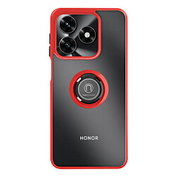 Avizar Coque pour Honor X5c Plus 4G avec Anneau Magnétique et Finition Givrée Rouge