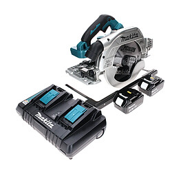 Makita DHS 900 PF2 Scie circulaire sans fil 36 V (2 x 18 V) 235 mm + 2x 3,0 Ah + chargeur