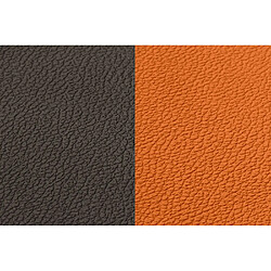 Acheter Bjorn Sous-verre curve réversible - 6 pièces - Cuir recyclé orange et chocolat