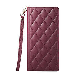 Avizar Étui Portefeuille RFID pour Galaxy S26 avec Support Vidéo et Dragonne Bordeaux