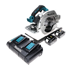 Makita DHS 900 PG2 Scie circulaire sans fil 36 V (2x 18 V) 235 mm + 2x 6,0 Ah + chargeur