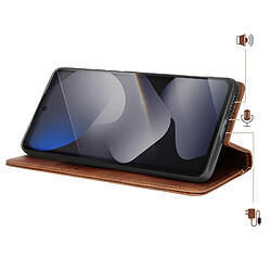 Avis Avizar Étui Portefeuille Vintage pour Redmi Note 15 4G / 5G Collections CaseMe Marron