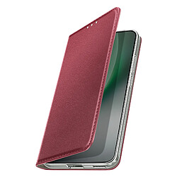 Avizar Étui Folio pour Honor Magic 8 Lite avec Porte-cartes Support Vidéo Bordeaux