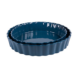 Table Passion Set de 2 tourtières Bleu 24,5 et 28 cm