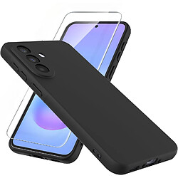 Coque Pour Samsung A57 5G Silicone Noir + Verre Trempe Little Boutik®
