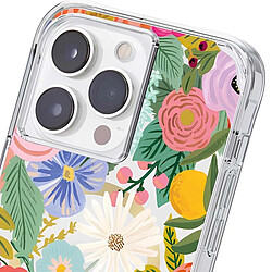 Rifle Paper Co. Rifle Paper Coque pour iPhone 14 Pro Max MagSafe Motif Floral Antibactérienne Rose