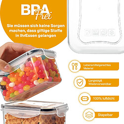 Acheter YASHE Boite Hermetique Alimentaire, 24 Boîtes Alimentaires en Plastique Sans BPA