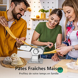 YASHE Machine à Pâtes Manuelle, 7 Épaisseurs Réglables, Machine à Pâtes en Acier Inoxydable pas cher