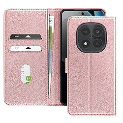 Avizar Étui Xiaomi Redmi Note 15 Pro 4G Série Chesterfield Fonction Stand Rose