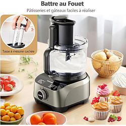 Acheter YASHE Robot Cuisine Multifonctions – Blender, Mixeur, Pétrin avec Bol de 2,5L et Blender de 1,5L