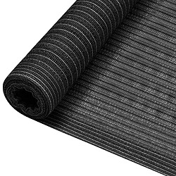 vidaXL Filet brise-vue Anthracite 2x50 m PEHD 75 g/m²