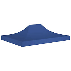vidaXL Toit de tente de réception 4,5x3 m Bleu 270 g/m²