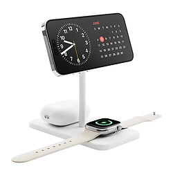 Twelve south Support de Charge Sans Fil Qi2 3-en-1 Deluxe Compatible MagSafe Blanc pas cher