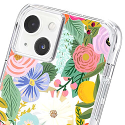 Rifle Paper Co. Rifle Paper Coque pour iPhone 14 Plus MagSafe avec Motif Floral Antibactérienne Rose